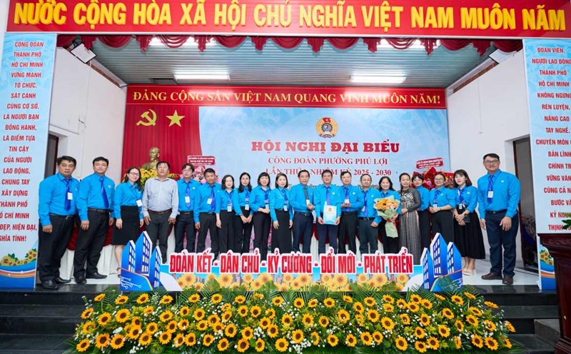 Phu Loi Ward Labor Union will focus on taking care of the lives of workers in the 2025 - 2030 term. Photo: Provided by the Union