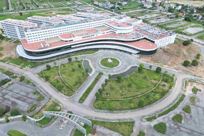 Overview of Bach Mai Hospital, Facility 2 in Liem Tuyen Ward (Ninh Binh). Photo: Dieu Anh