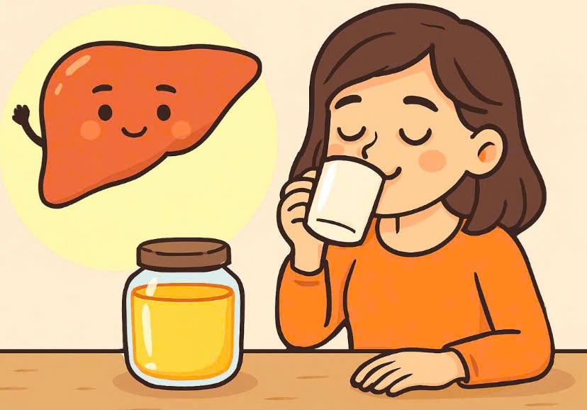 Detoxify your liver quickly with a simple tip in the morning. Graphics: Huong Giang