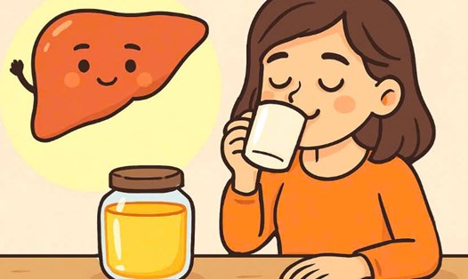 Thải độc gan cấp tốc với 1 mẹo đơn giản vào buổi sáng. Đồ họa: Hương Giang