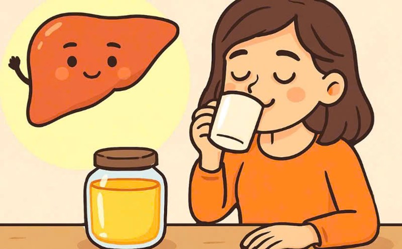 Detoxify your liver quickly with a simple tip in the morning. Graphics: Huong Giang