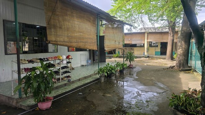 Nhung lop hoc quay ton o Truong Tieu hoc Dong An, phuong Tan Dong Hiep, TPHCM. Anh: Dinh Trong
