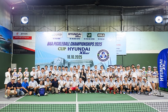 The BKA Championships 2025 Pickleball Tournament has raised scholarships of more than 100 million VND for students in difficult circumstances in life. Photo: Dinh Thao