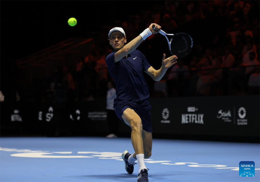 Jannik Sinner won the Six Kings Slam in Saudi Arabia. Photo: Xinhua