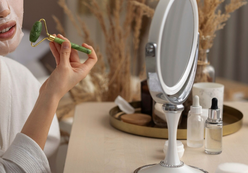 Cleanse your skin properly and choose a gentle cosmetic that is good for skin health. Photo: Thuy Duong