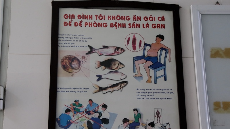 Benh vien Dang Van Ngu truyen thong ve nguyen nhan khien benh nhan nhiem ky sinh trung. Anh: My Linh