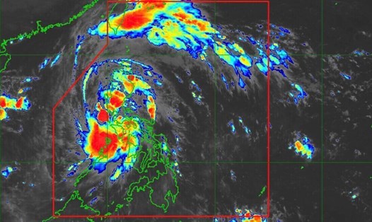 Bão số 12 Fengshen sáng 19.10. Ảnh: PAGASA