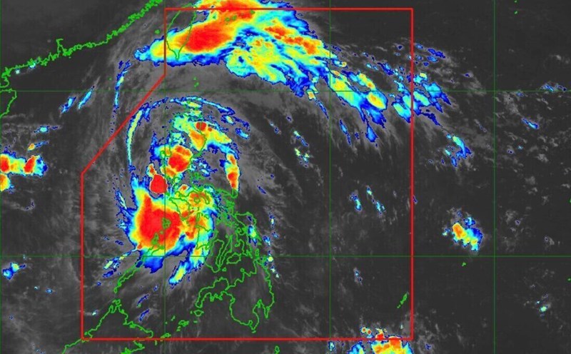 Tormenta numero 12 Fengshen mañana 19.10. Foto: PAGASA