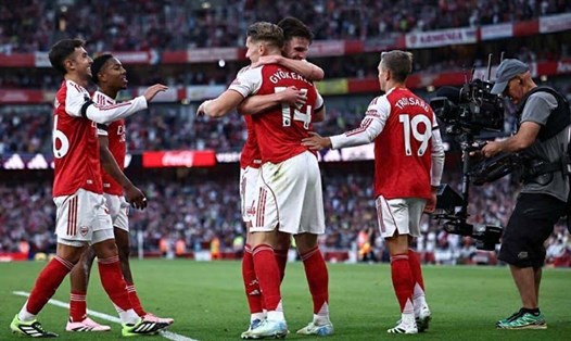 Arsenal thể hiện phong độ ấn tượng tại Ngoại hạng Anh. Ảnh: AFP
