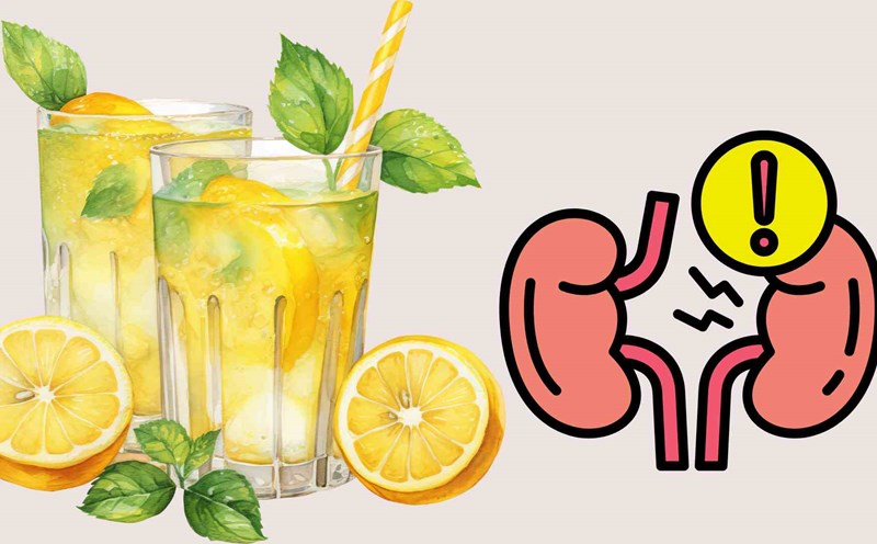 Lemon juice is good for kidney function. Graphics: Ha May
