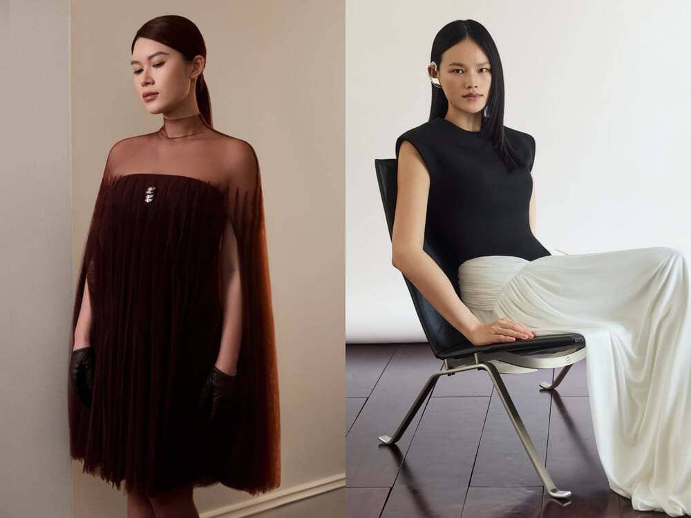 Les stars vietnamiennes dans le dernier modele du directeur creatif Cuong Dam. Photo : Personnage fourni