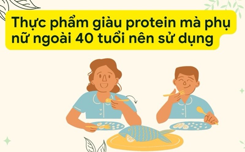 Eating fatty fish helps increase protein, good for women over 40 years old. Graphic photo: Huong Son