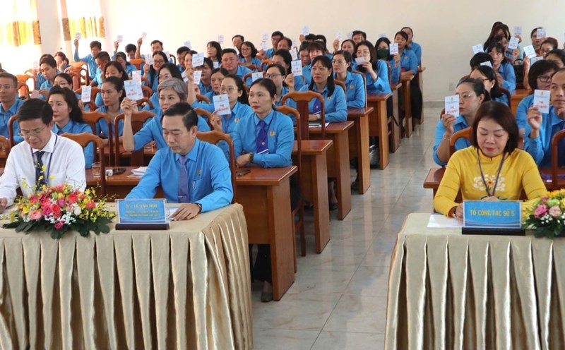 Scene of the 1st Vung Tau Ward Trade Union Conference, term 2025-2030. Photo: Vietnamese Football