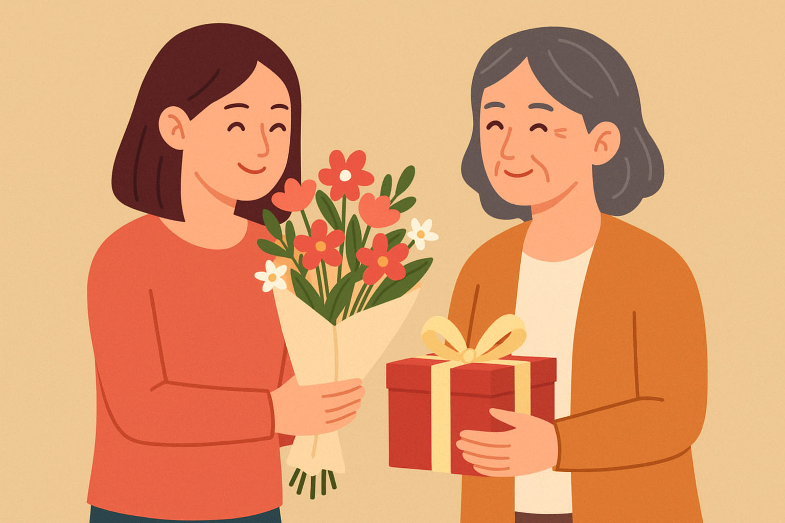 The October 20 wish is a meaningful gift for her mother-in-law. Graphics: Thuy Linh