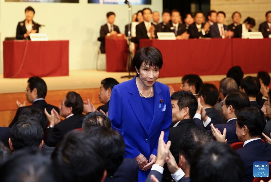 The new developments are paving the way for Ms. Sanae Takaichi to become Japan's first female prime minister. Photo: Xinhua