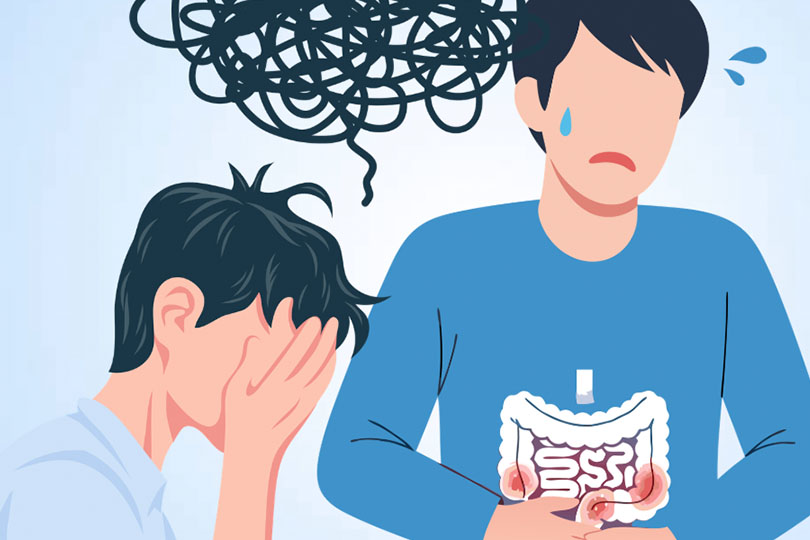 The impact of stress on inflammatory bowel symptoms. Graphics: Thien Nhan