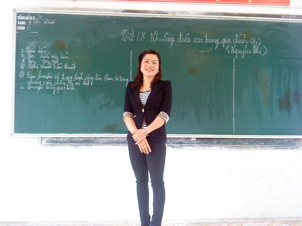 Giao vien Truong THPT Tran Phu (Ha Tinh) trong mot gio len lop. Anh: La Giang