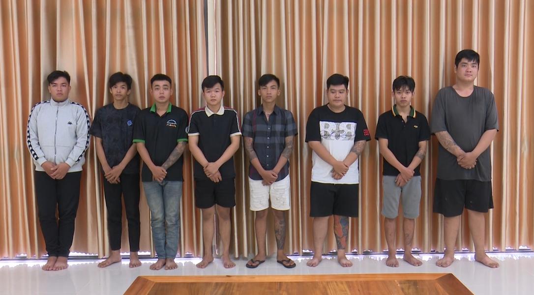 The group of young men who robbed the car were arrested.