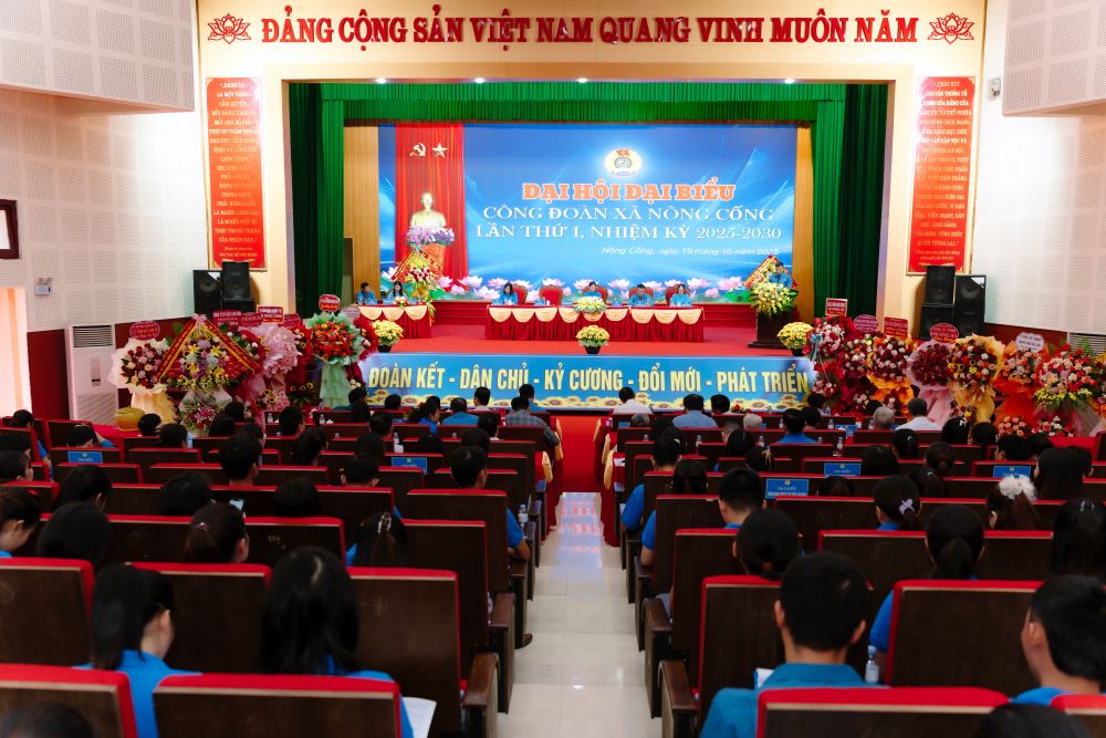 Cong doan xa Nong Cong, tinh Thanh Hoa to chuc Dai hoi