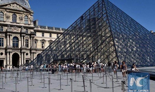 Bảo tàng Louvre ở Paris, Pháp. Ảnh: Xinhua
