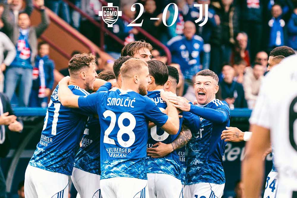 Como vence a la Juventus en la Serie A 2025-2026. Foto: Como