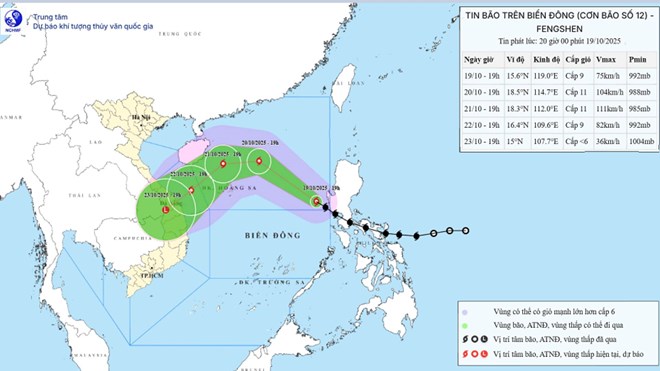 A tempestade nº 12 está prestes a se fortalecer ao mesmo tempo em que o ar frio se intensifica, causando fortes chuvas.