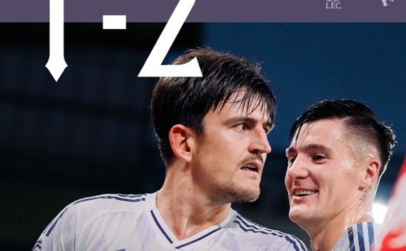 Harry Maguire contributed to Man United's victory over Liverpool. Photo: MUFC