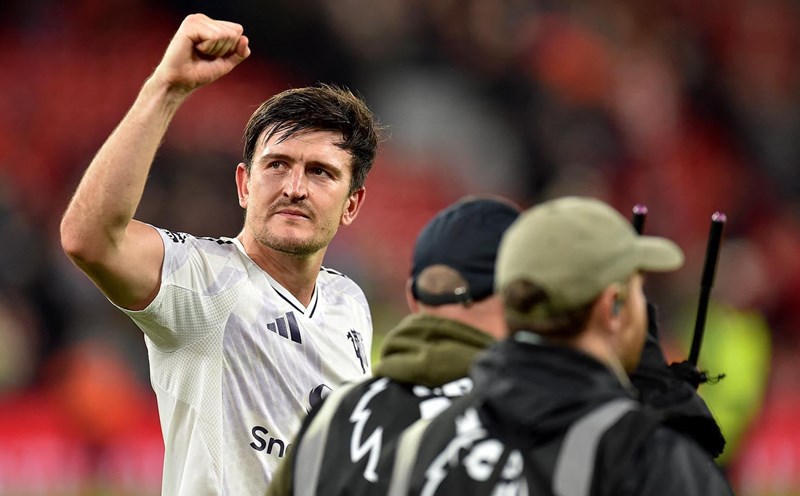 Harry Maguire contributed to Man United's victory over Liverpool. Photo: MUFC