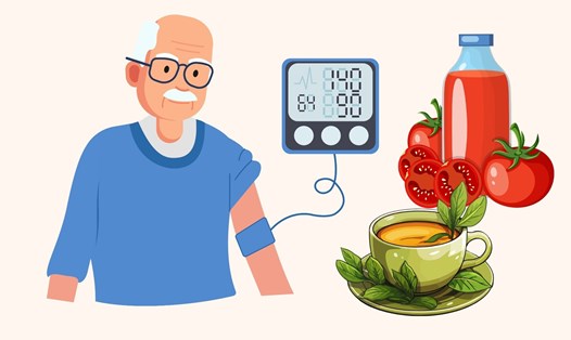 Gọi tên những đồ uống giúp hạ huyết áp tự nhiên. Đồ họa: Linh Đan