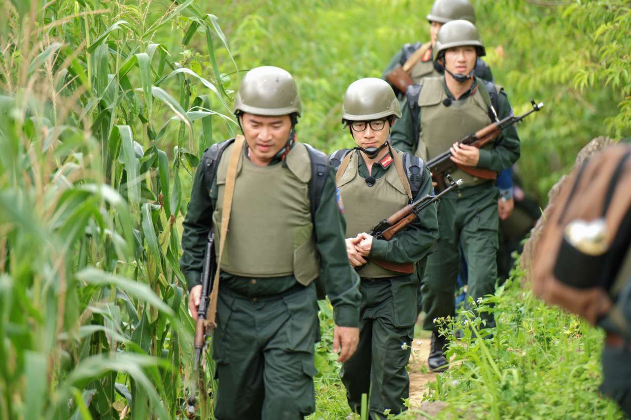 Artistas participan en una serie de desafios. Foto: Productor.