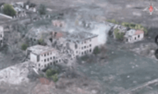 Nga tấn công khu định cư Ukraina ngày 19.10. Ảnh: Bộ Quốc phòng Nga