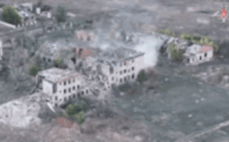 Rusia ataca un asentamiento ucraniano el 19 de octubre Foto: Ministerio de Defensa ruso