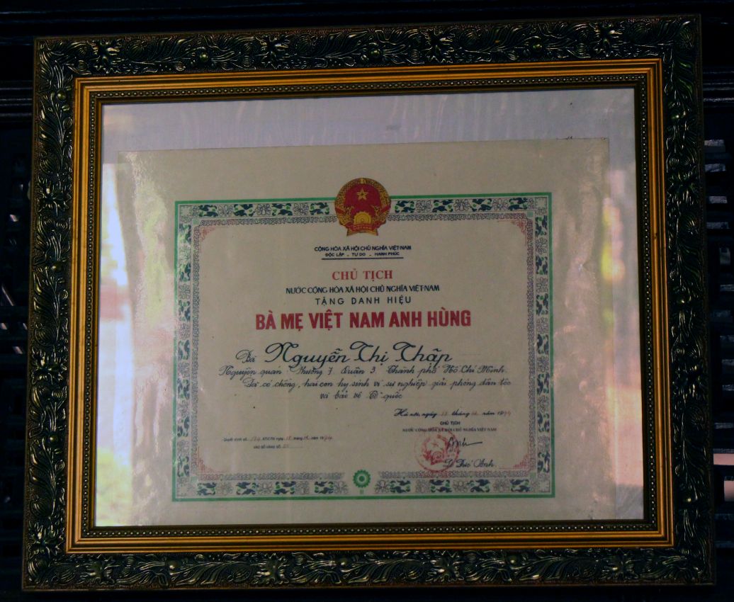 Danh hieu Me Viet Nam. Anh: Luc Tung 