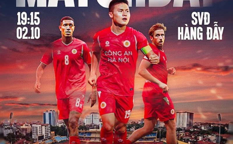 According to the match schedule, Hanoi Police Club will face Tai po at 7:15 p.m. on October 2. Photo: CAHN