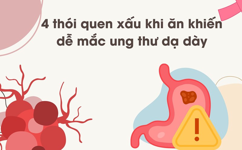 The habit of eating too much salt will affect the stomach in the long run, even stomach cancer. Graphic photo: Huong Son