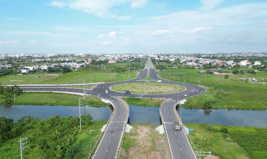 Du an duong Vanh dai phia Nam TP Thai Binh cu (nay thuoc tinh Hung Yen). Anh: Ha Vi