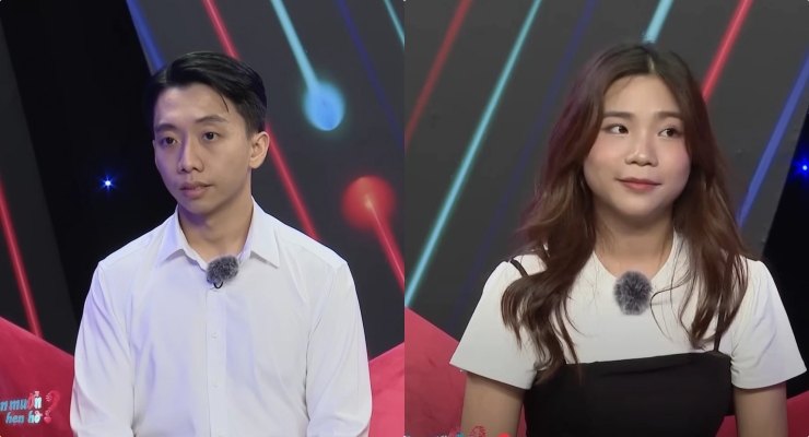 The couple on the show "You want to date". Photo: MCV Unit.