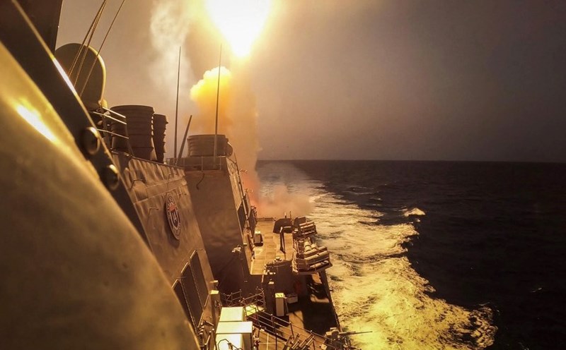 The US warship The USS Carney. Photo: Xinhua