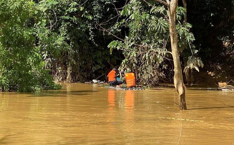 The body of the last victim in the Dong Dang - Tra Linh expressway construction officer swept away by floodwaters has been found. Photo: Cao Bang Provincial Ministry of Natural Resources and Environment