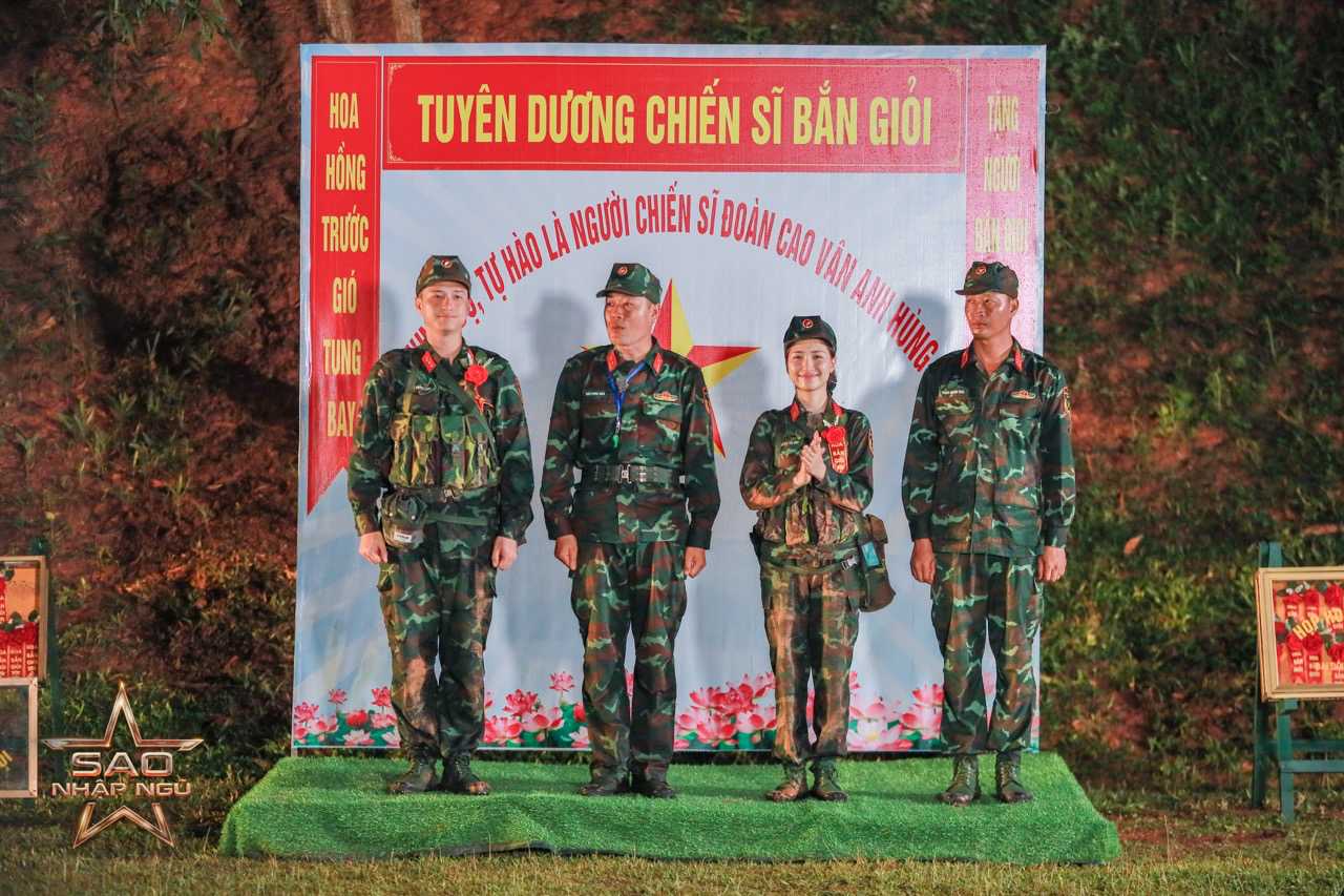“Sao nhập ngũ” 2025 tập 9, Huỳnh Anh, Hòa Minzy giành danh hiệu bắn giỏi