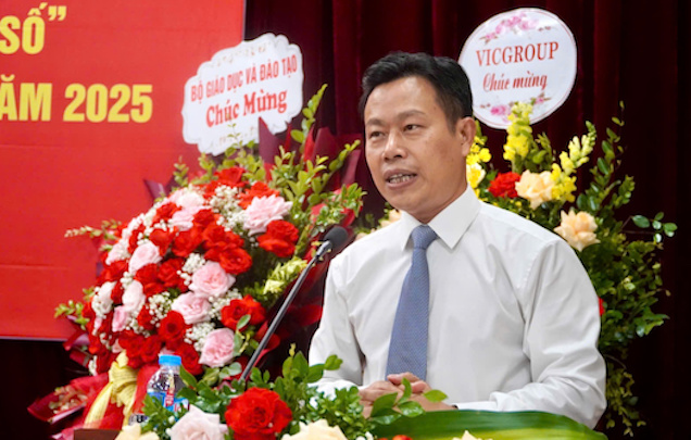  Thu truong Bo GDDT Le Quan phat bieu. Anh: Van Trang