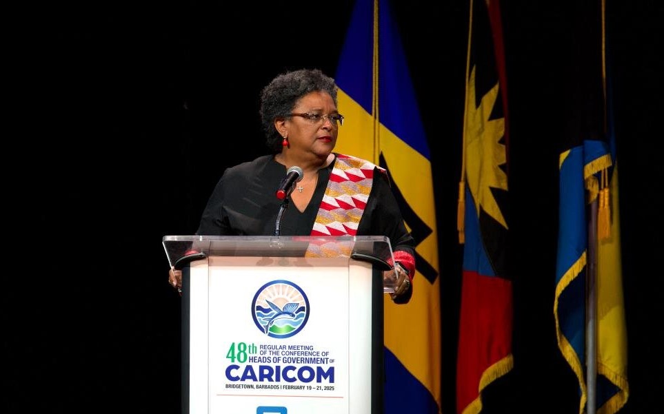 Prime Minister Barbados Mia Mottley has warned Caribbean citizens to face a "grey bleeding" due to a shortage of young domestic labor. Photo: Xinhua