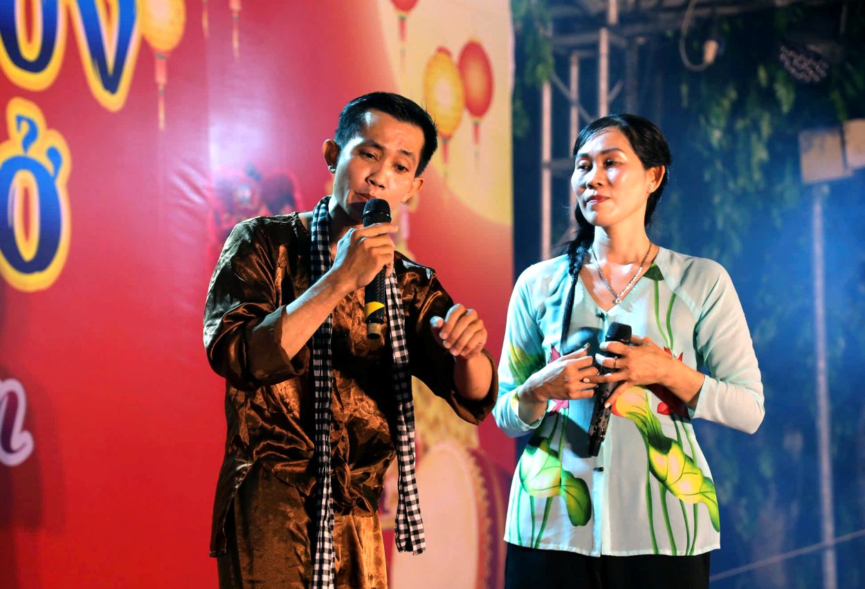 Bieu dien van nghe tai Chuong trinh Trung thu doan vien. Anh: Thanh Mai