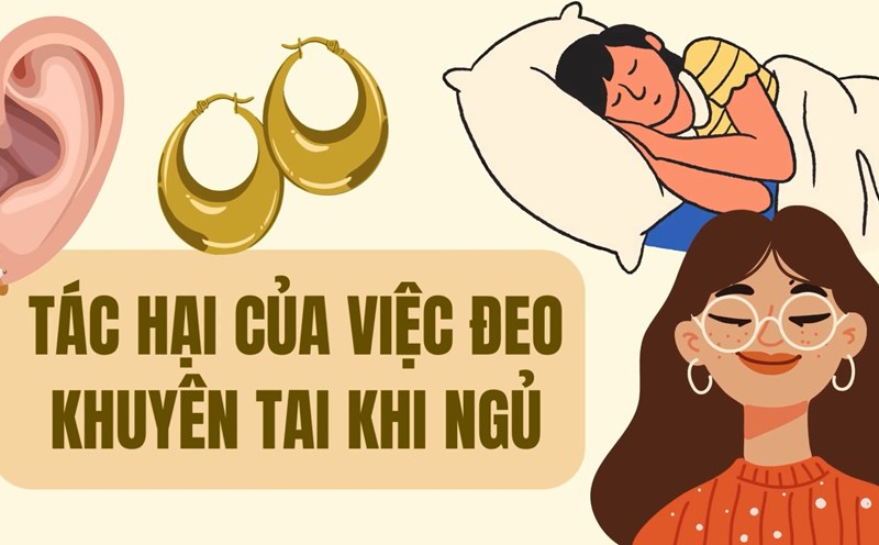 Harmful effects of wearing earrings while sleeping