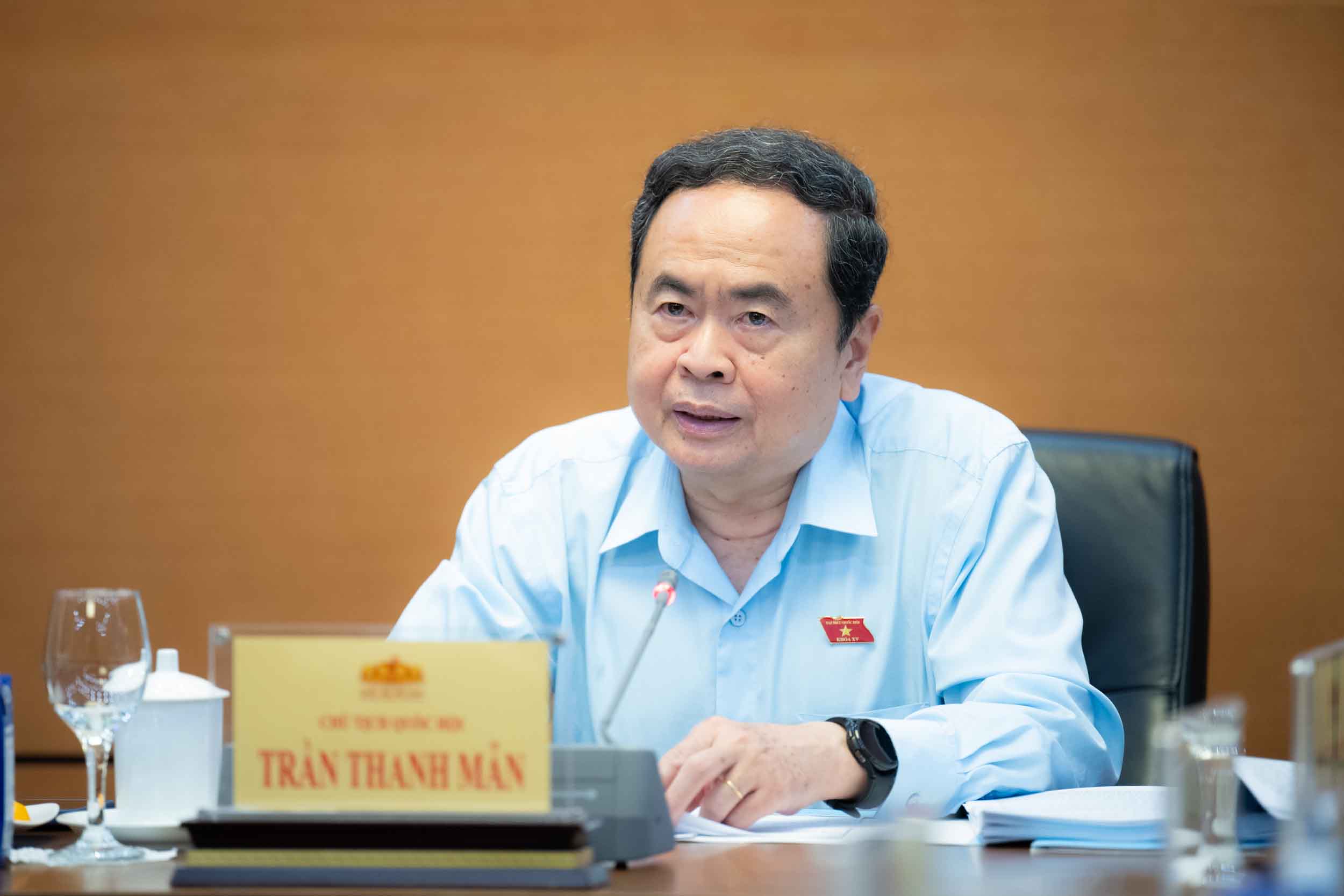 Le membre du Bureau politique et president de l'Assemblee nationale Tran Thanh Man. Photo : Quochoi.vn