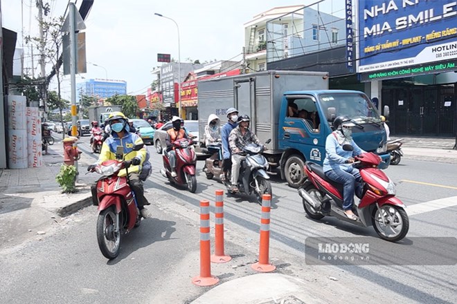 Nguoi dan di lai tien hon khi TPHCM xen via he, giup loi re phai thong thoang. Anh: Quynh Anh