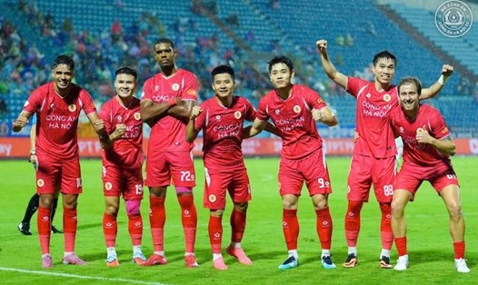 Công an Hà Nội gặp Tai Po tại AFC Champions League Two. Ảnh: CAHN