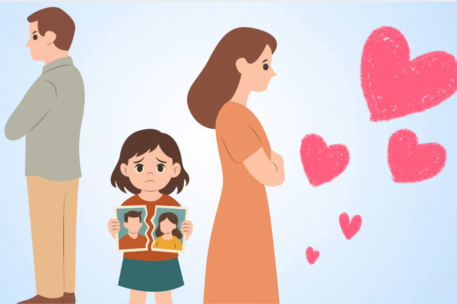 The role and emotions of children when parents divorce. Graphics: Thien Nhan