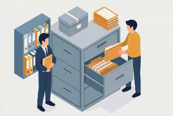 Decentralization of document archiving after commune-level mergers. Graphics: Huong Giang