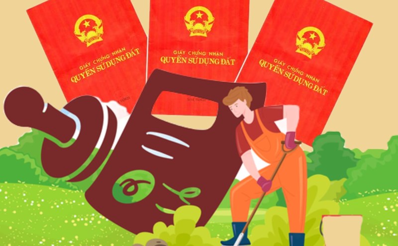 The Ministry of Agriculture and Environment informs about the procedures for granting the first red book for vacant land. Graphics: Phuong Thao